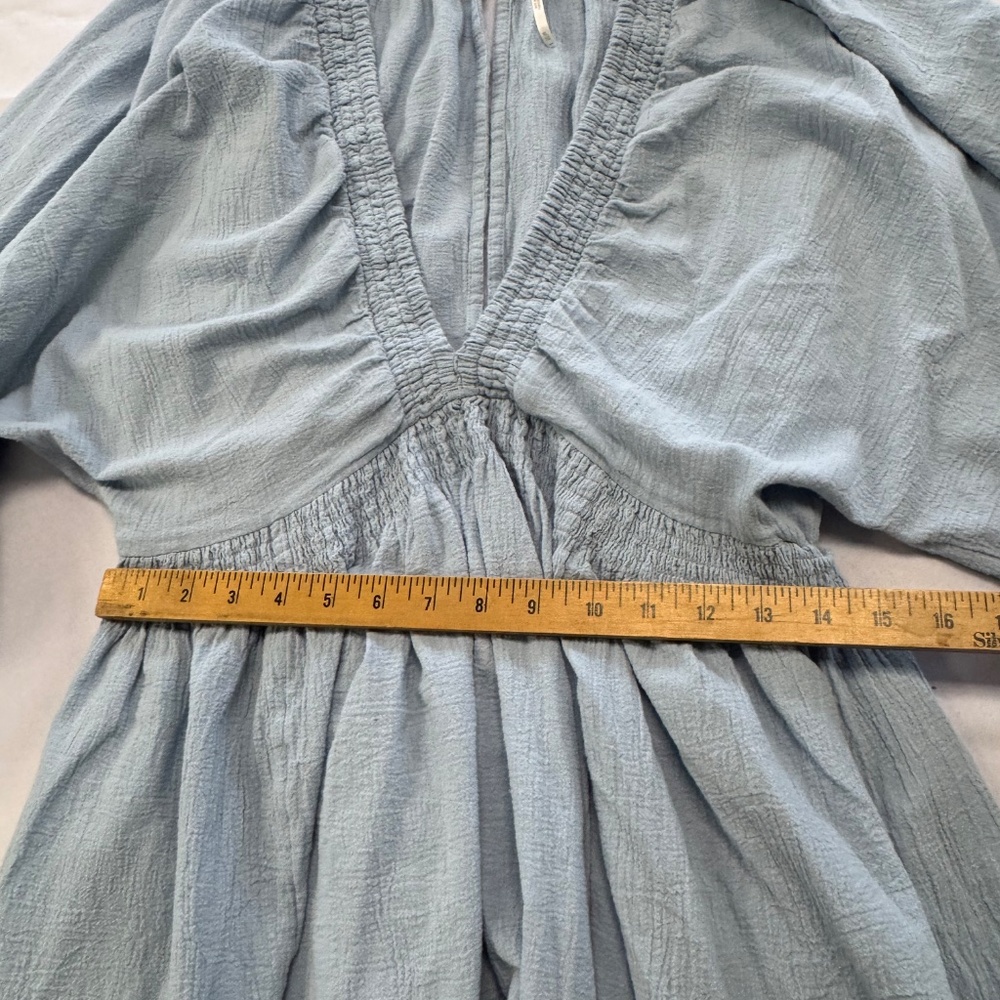 Free People For the Moment Mini Dress Blue Size XL - Picture 12 of 13